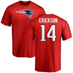 Alex Erickson New England Patriots Men's Red Name & Number Logo T-Shirt -