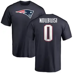 Haggai Ndubuisi New England Patriots Men's Navy Name & Number Logo T-Shirt -