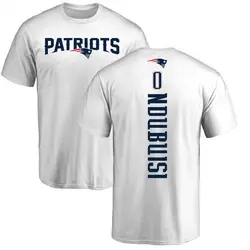 Haggai Ndubuisi New England Patriots Men's White by Backer T-Shirt -