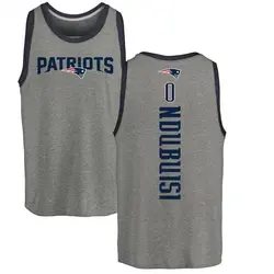 Haggai Ndubuisi New England Patriots Men's by Backer Tri-Blend Tank Top - Ash