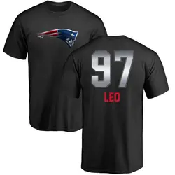 Titus Leo New England Patriots Men's Black by Midnight Mascot T-Shirt -