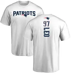 Titus Leo New England Patriots Men's White by Backer T-Shirt -