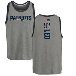 Titus Leo New England Patriots Men's by Backer Tri-Blend Tank Top - Ash