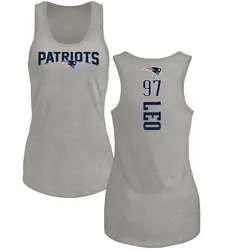 Titus Leo New England Patriots Women's by Backer Tri-Blend Tank Top - Ash