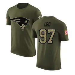 Titus Leo New England Patriots Youth Legend Olive Salute to Service T-Shirt