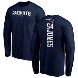 Truman Jones New England Patriots Men's Navy Backer Long Sleeve T-Shirt -