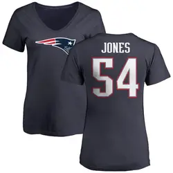 Truman Jones New England Patriots Women's Navy Name & Number Logo T-Shirt -